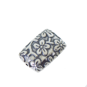Sterling Silver Rectangle Batik Bead - BB2506