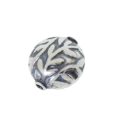 Sterling Silver Saucer Batik Bead - BB2502