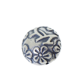 Sterling Silver Saucer Batik Bead - BB2510