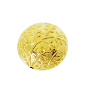 Vermeil Gold-Plated Saucer Batik Bead - BB2515-V