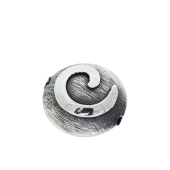 Sterling Silver Fancy Brushed Bead - BH1828