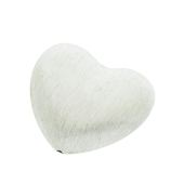 Sterling Silver Heart Brushed Bead - BH1806