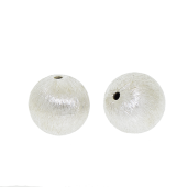 Sterling Silver Round Brushed Bead - BH1801-x10mm