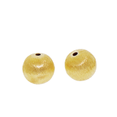 Vermeil Gold-Plated Round Brushed Bead - BH1801-7mm-V