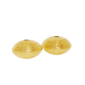 Vermeil Gold-Plated Saucer Brushed Bead - BH1807-V