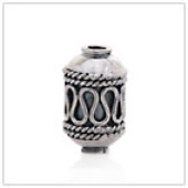 Sterling Silver Barrel Bead - BL1314