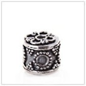 Sterling Silver Barrel Bead - BL1318