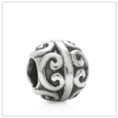 Sterling Silver Bali Large Hole Bead - BL6002