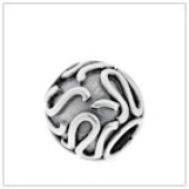 Sterling Silver Bali Large Hole Bead - BL6019