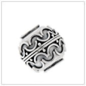Sterling Silver Bali Large Hole Bead - BL6023