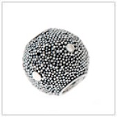 Sterling Silver Bali Large Hole Bead - BL6026