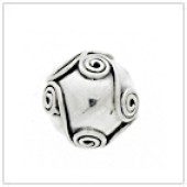 Sterling Silver Bali Large Hole Bead - BL6040