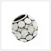 Sterling Silver Bali Large Hole Bead - BL6042