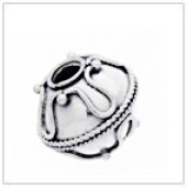 Sterling Silver Bali Large Hole Bead - BL6044