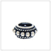 Sterling Silver Bali Large Hole Bead - BL6046
