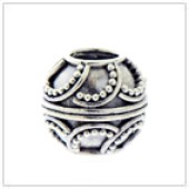 Sterling Silver Bali Large Hole Bead - BL6066