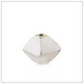 Sterling Silver Plain Cube Bead - BP1735