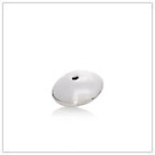 Sterling Silver Plain Saucer Bead - BP1704