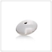 Sterling Silver Plain Saucer Bead - BP1707