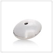 Sterling Silver Plain Saucer Bead - BP1709