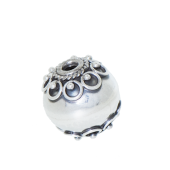 Sterling Silver Bali Round Beads - BR1104