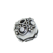 Sterling Silver Bali Round Beads - BR1105S