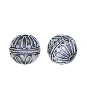 Sterling Silver Bali Round Beads - BR1107S