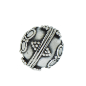 Sterling Silver Bali Round Beads - BR1108