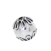 Sterling Silver Bali Round Beads - BR1119