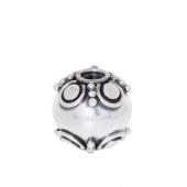 Sterling Silver Bali Round Beads - BR1138