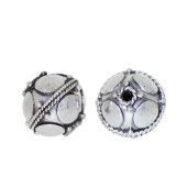 Sterling Silver Bali Round Beads - BR1145S