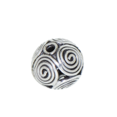 Sterling Silver Bali Round Beads - BR1146