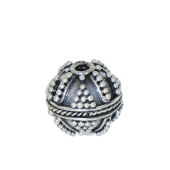 Sterling Silver Bali Round Beads - BR1166