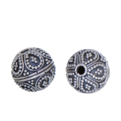 Sterling Silver Bali Round Beads - BR1908-10mm