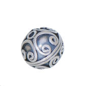 Sterling Silver Bali Round Beads - BR1933