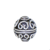 Sterling Silver Bali Round Beads - BR1963