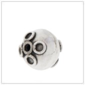 Sterling Silver Bali Round Beads - BR1101