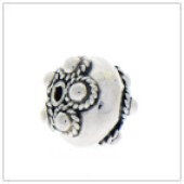 Sterling Silver Bali Round Beads - BR1102