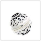 Sterling Silver Bali Round Beads - BR1103