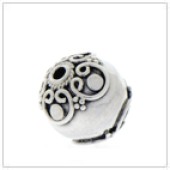 Sterling Silver Bali Round Beads - BR1105