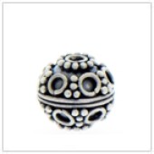 Sterling Silver Bali Round Beads - BR1113