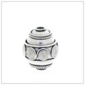 Sterling Silver Bali Round Beads - BR1125
