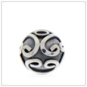 Sterling Silver Bali Round Beads - BR1128