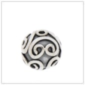 Sterling Silver Bali Round Beads - BR1128S