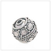 Sterling Silver Bali Round Beads - BR1150