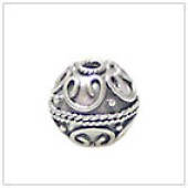 Sterling Silver Bali Round Beads - BR1161