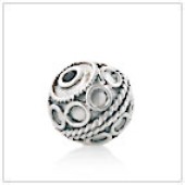 Sterling Silver Bali Round Beads - BR1900