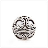 Sterling Silver Bali Round Beads - BR1904