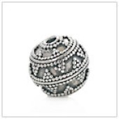 Sterling Silver Bali Round Beads - BR1907