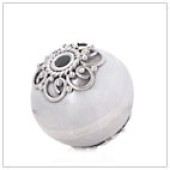 Sterling Silver Bali Round Beads - BR1912